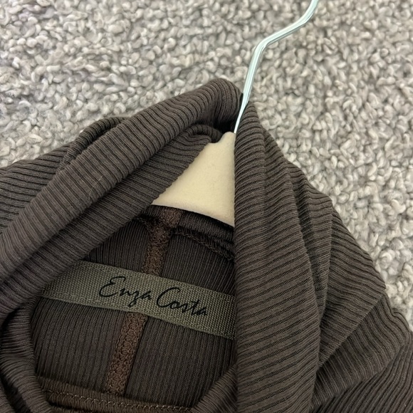 Enza Costa Stretchy Olive Green Dress. Excellent condition. Size M. - Picture 2 of 4